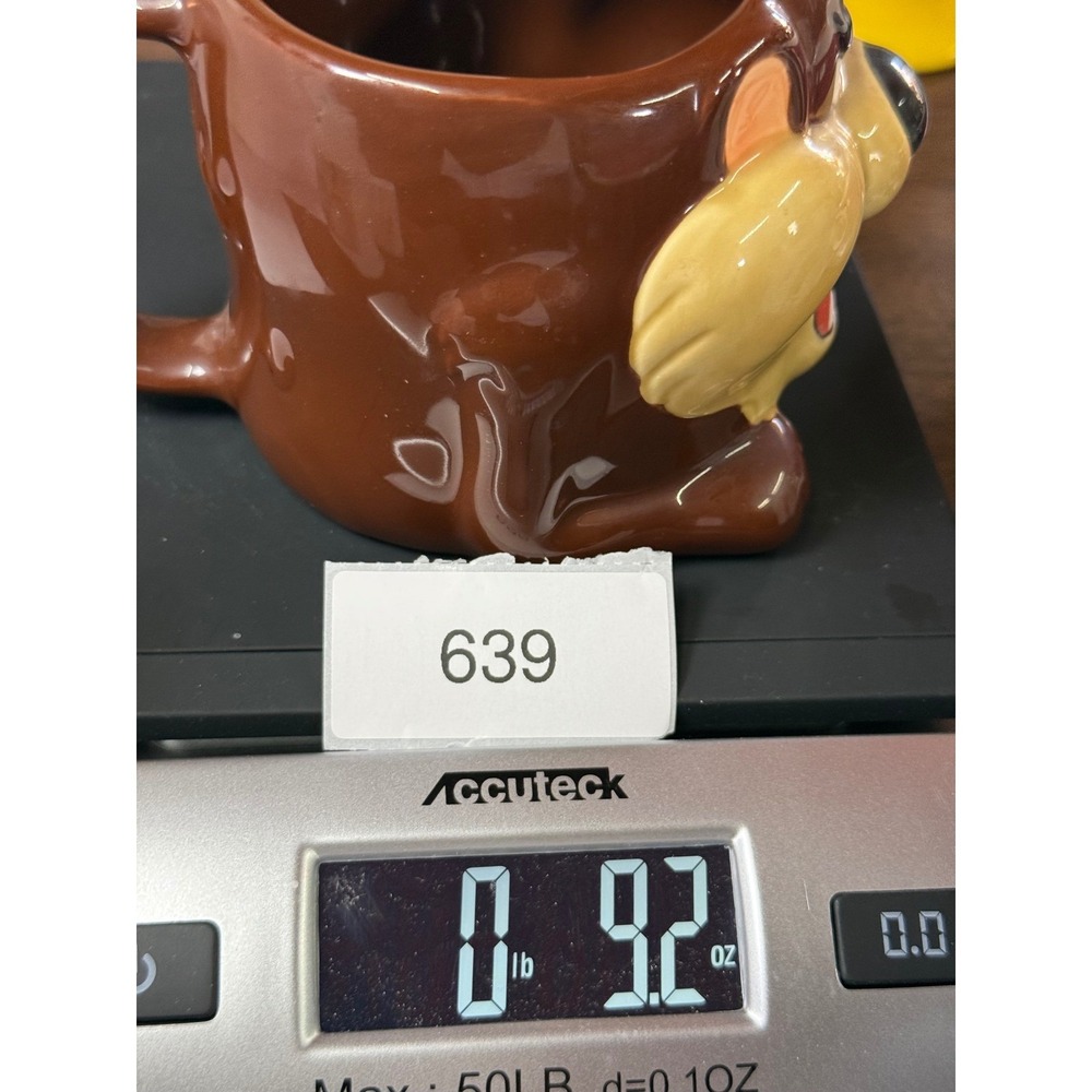 Tasmanian Devil Taz 1989 Vintage‎ 3D Ceramic Applause Mug Brown  660006 - Picture 5 of 5